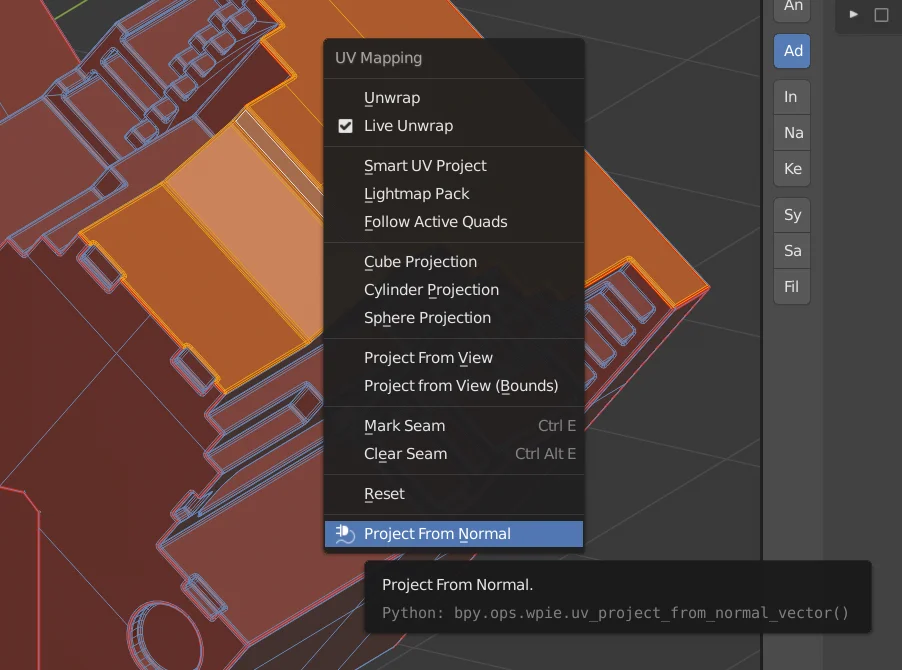 Project From Normal screenshot 2