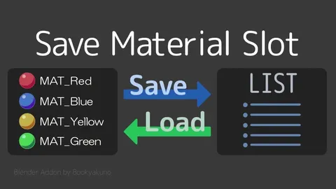 Save Material Slot - Blender addons