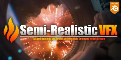Semi-Realistic VFX - Blender geometry nodes