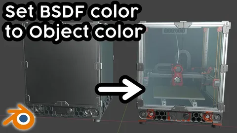 Set Object Color From BSDF - Blender addons