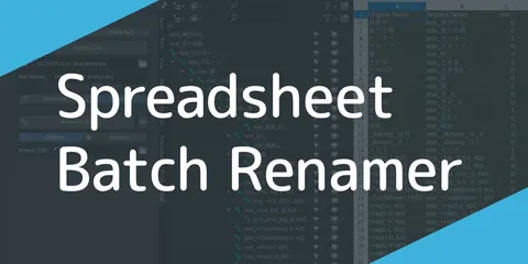 Spreadsheet Batch Renamer - Blender addons