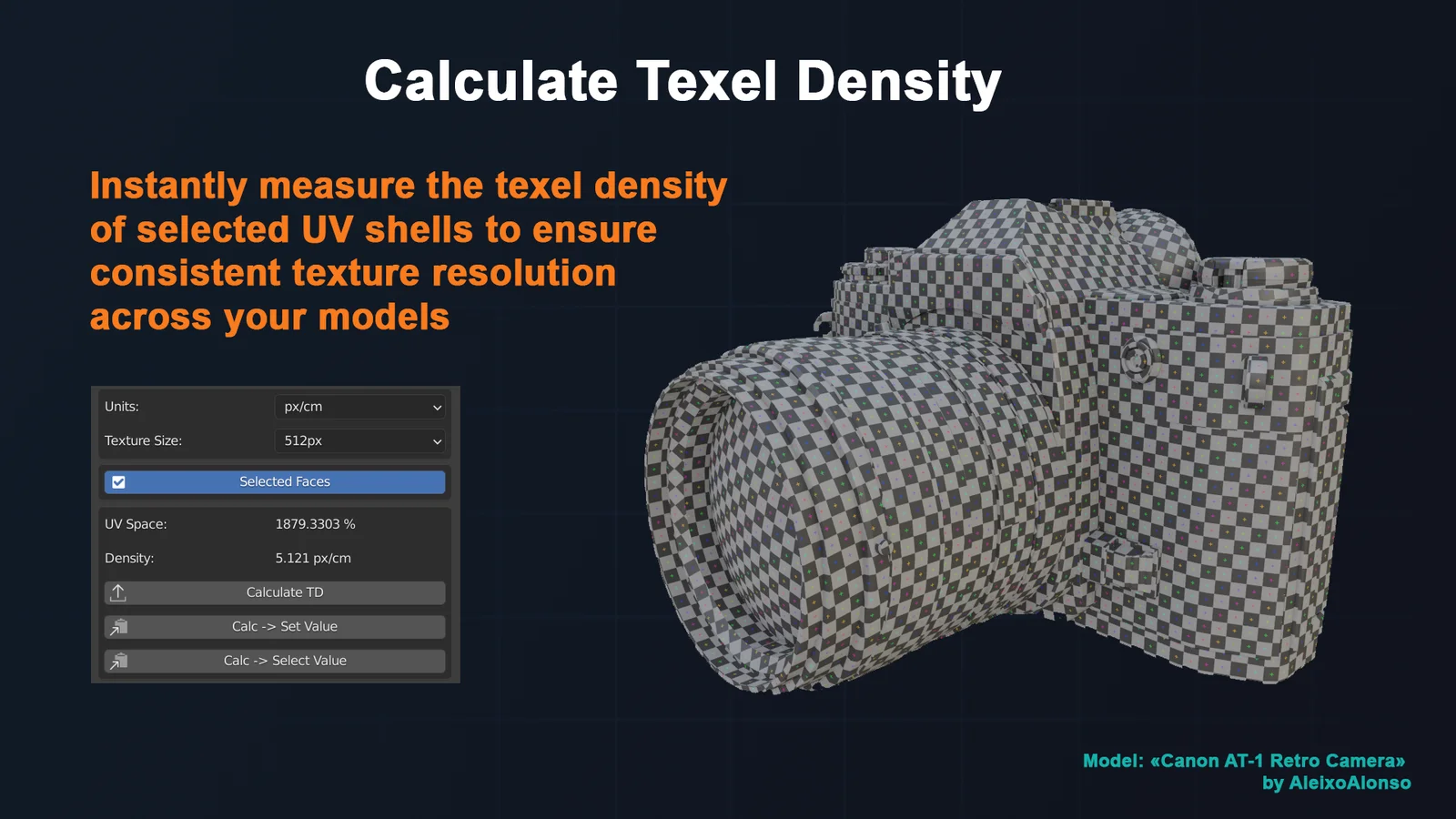 Texel Density Checker screenshot 2