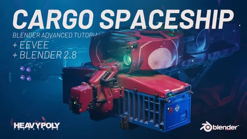 Advanced Cargo Spaceship - Blender tutorials & courses