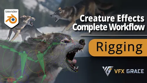 Eurasian Wolf Advanced Rigging Case Study - Blender tutorials & courses