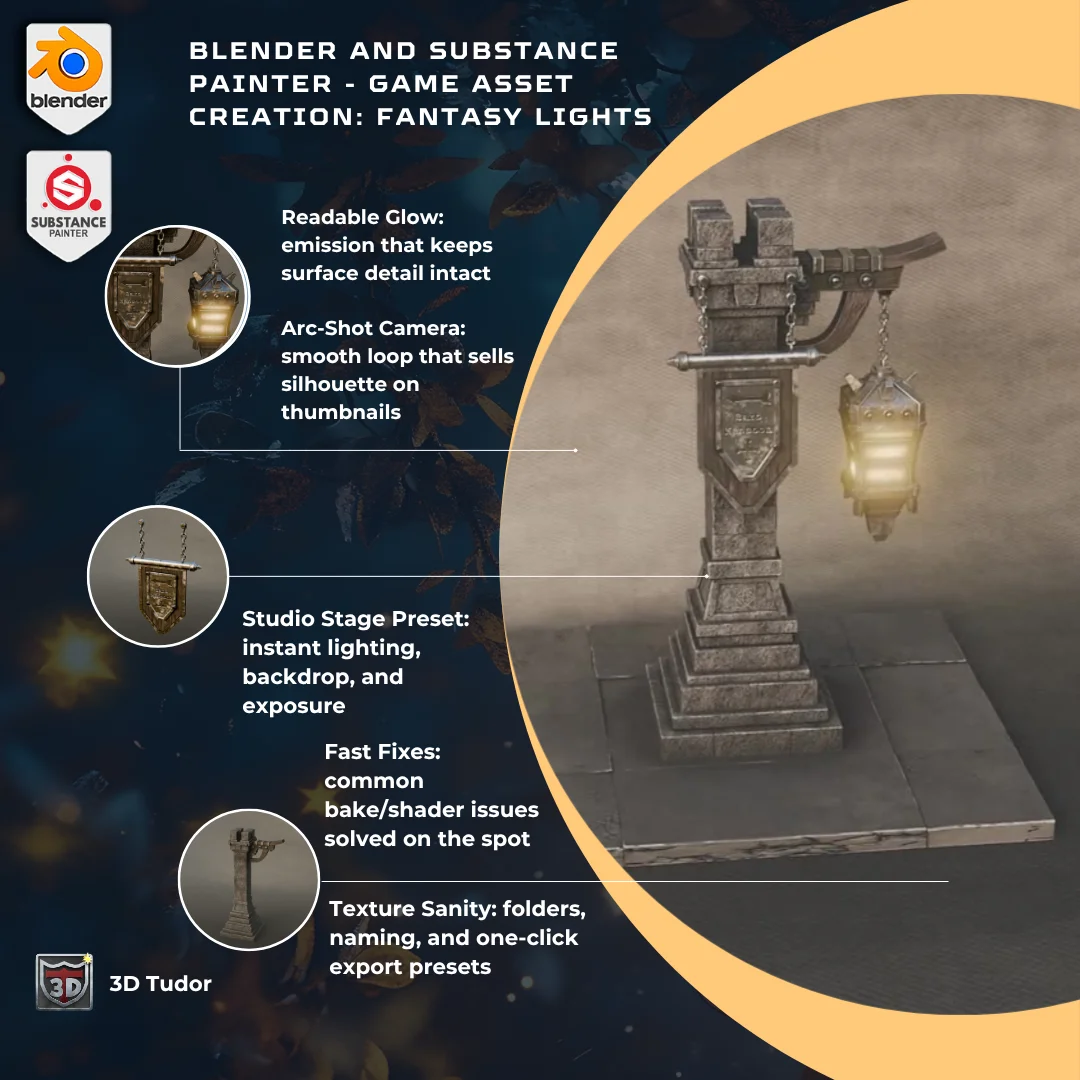 Game Asset Creation: Fantasy Lights screenshot 8