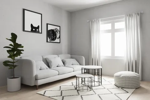Scandinavian Living Room Archviz - Blender scenes
