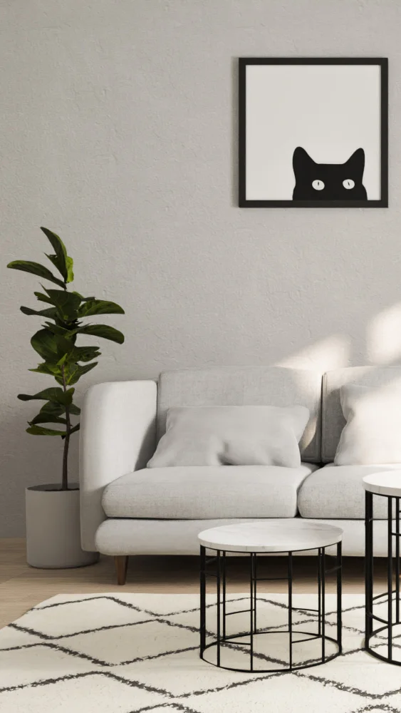 Scandinavian Living Room Archviz screenshot 2