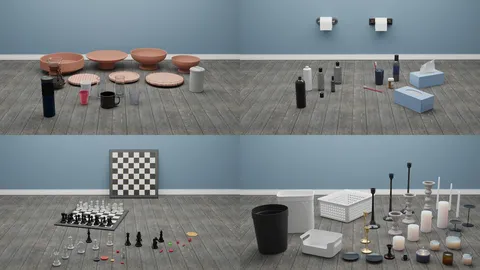 Housewares and Decorations - Blender 3d models
