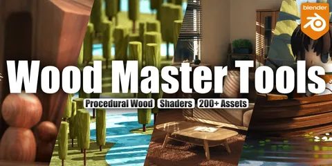 Wood Master Tools - Blender shaders