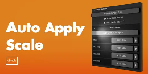 Auto Apply Scale - Blender addons