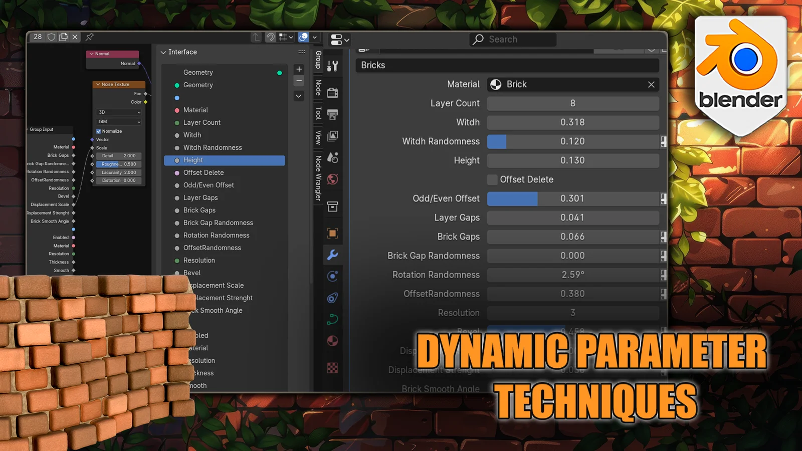 Geometry Node Brick Walls Workshop screenshot 6