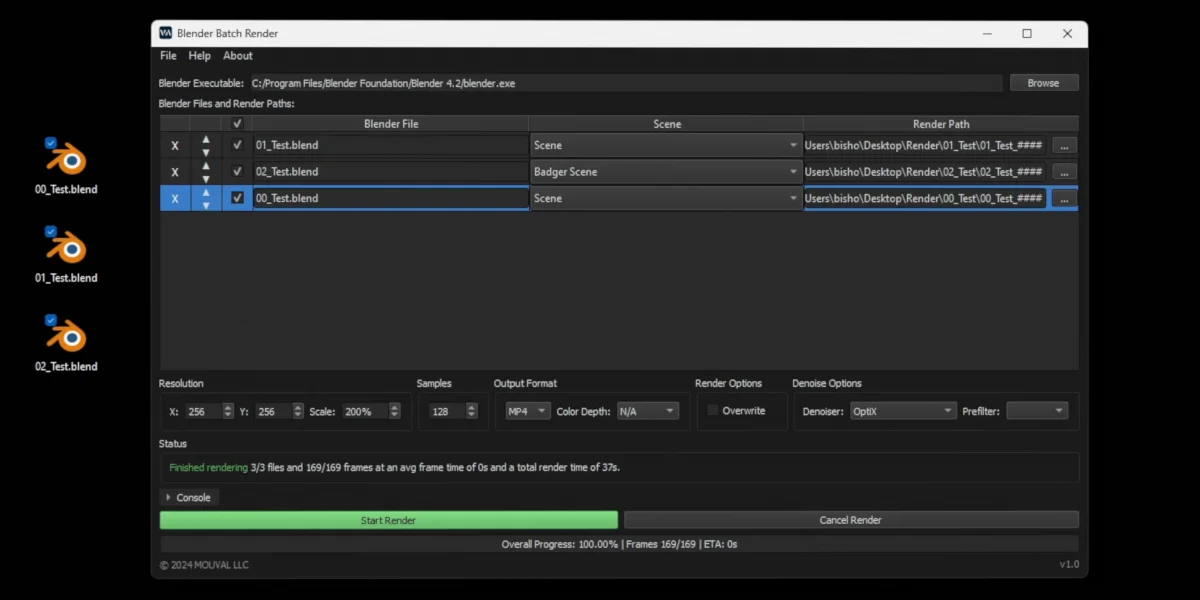 Blender Batch Render screenshot 3