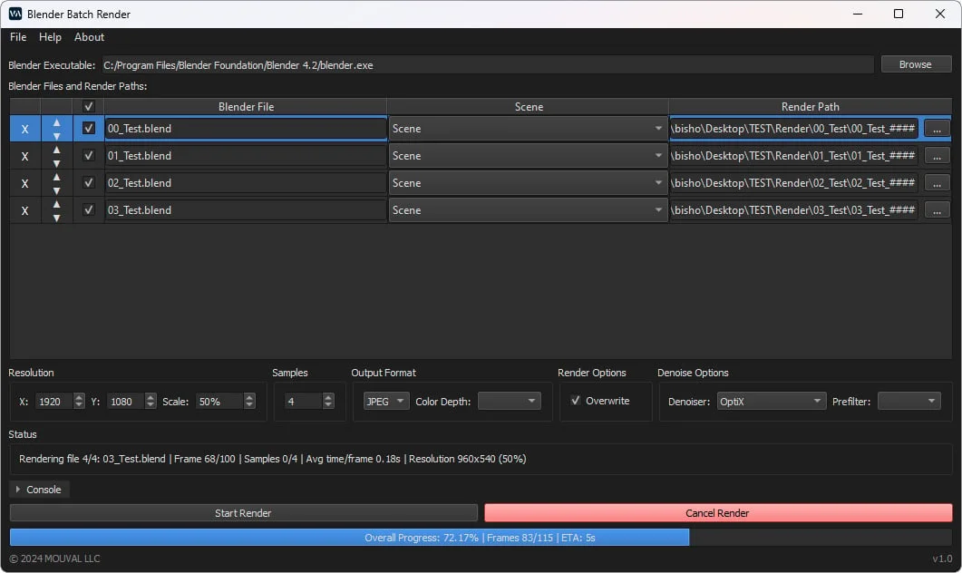 Blender Batch Render screenshot 7