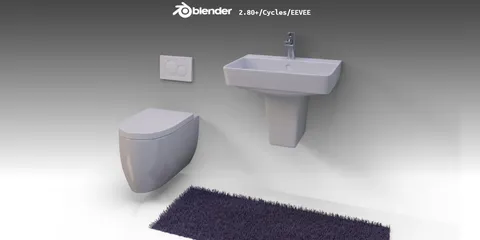Bathroom Set - Blender 3d models