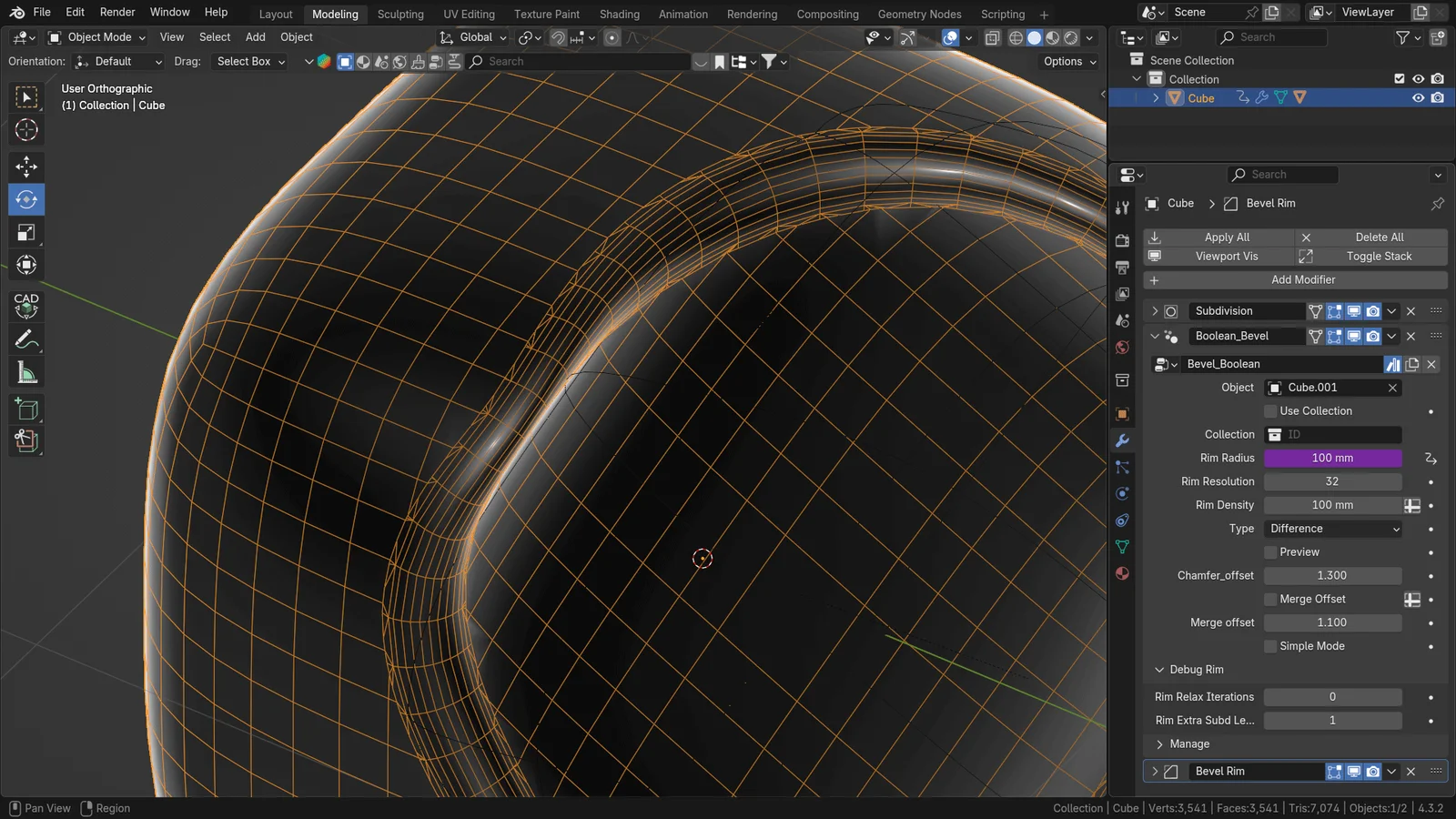 Boolean Bevel screenshot 7