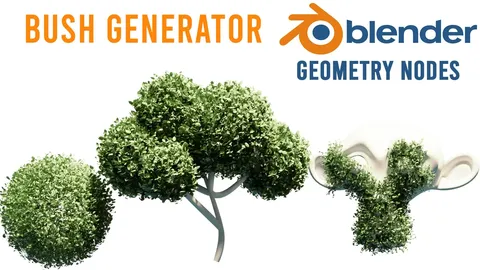Bush Generator - Blender geometry nodes
