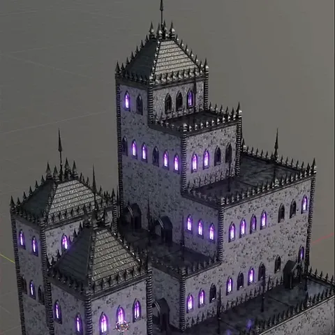 Castle Generator - Blender geometry nodes