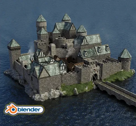 Creating A Medieval Castle - Blender tutorials & courses