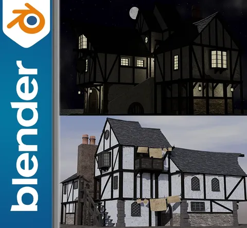 Medieval Scene Beginner Guide - Blender tutorials & courses