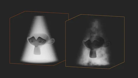 Cone Gradient Volume Fog - Blender shaders