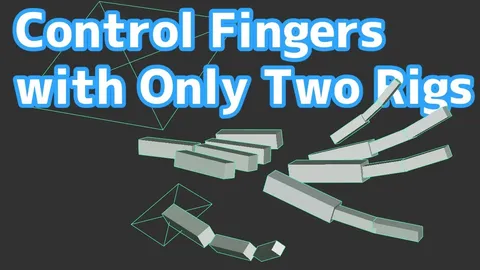 Minimal Finger Rig - Blender 3d models