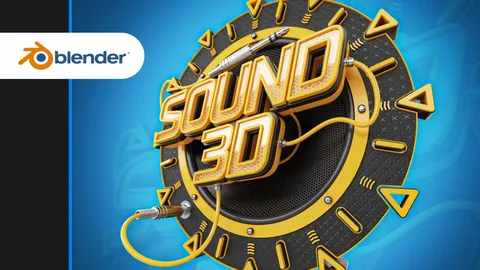 3D Logo Full Workflow - Blender tutorials & courses