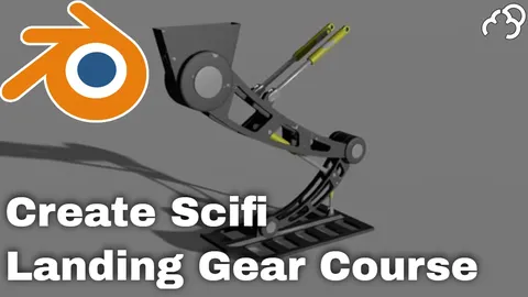 Creating Sci-Fi Landing Gear - Blender tutorials & courses