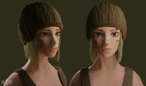 Cyber Girl - Blender 3d models