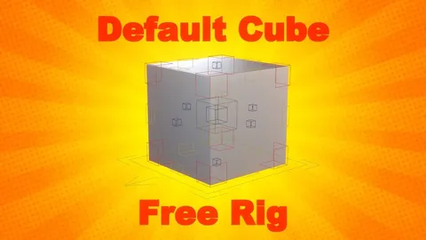Default Cube Rig - Blender 3d models