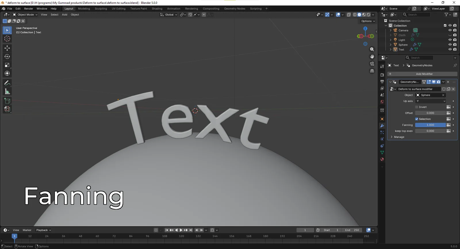 Deform to Surface screenshot 2