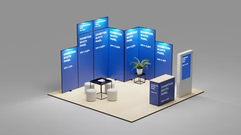 Exhibition Booth Template - Blender scenes