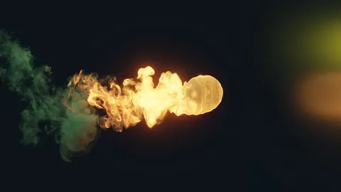 Fireball Simulation Scene - Blender scenes