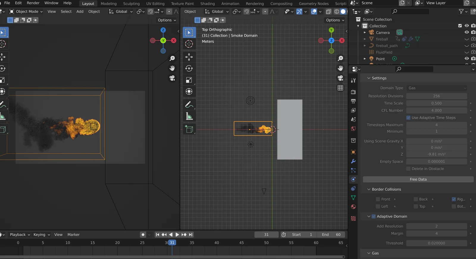 Fireball Simulation Scene screenshot 2