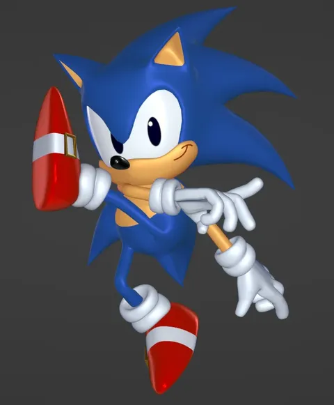Classic Sonic The Hedgehog - Blender 3d models