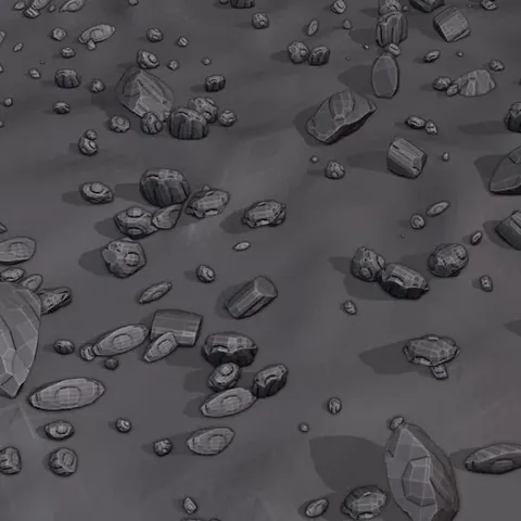 Rock Scatter - Blender geometry nodes