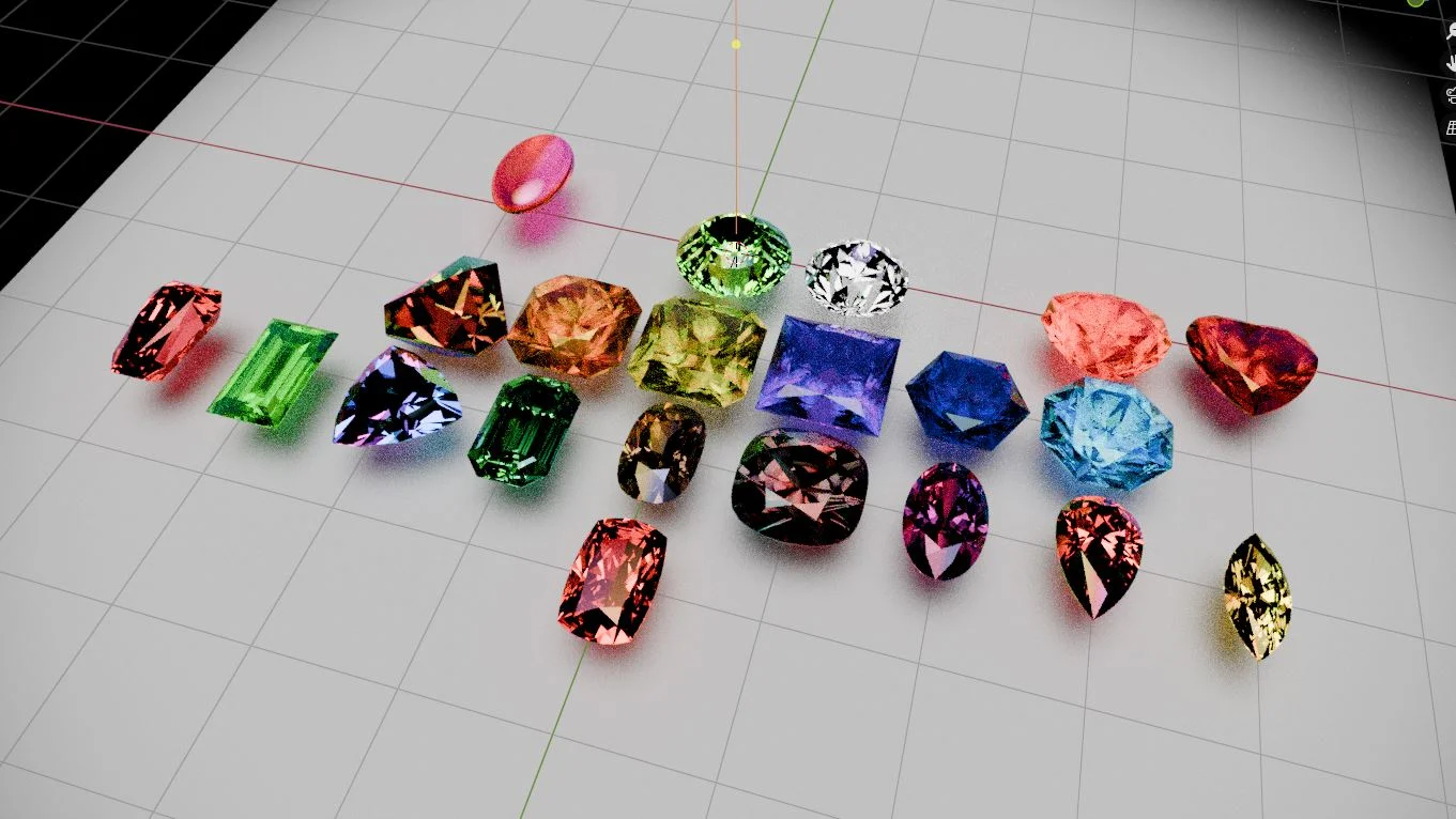 Gemstone Mesh and Materials screenshot 2