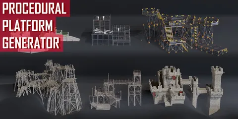 Platform Generator - Blender geometry nodes