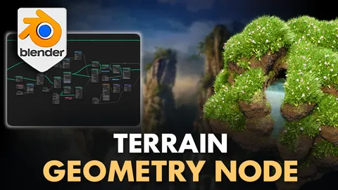 Geometry Node Terrain Generator - Blender geometry nodes