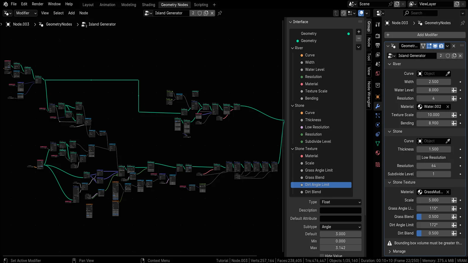 Geometry Node Terrain Generator screenshot 3