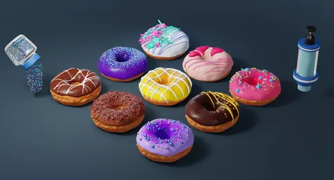 Donut Simulation - Blender geometry nodes
