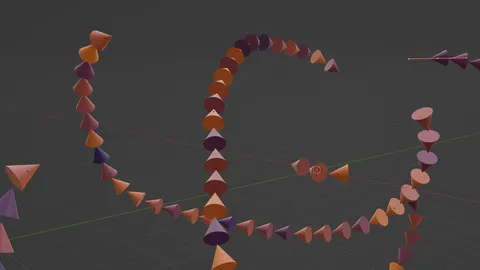 Draw Objects On Curve - Blender geometry nodes