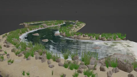 River Generator - Blender geometry nodes