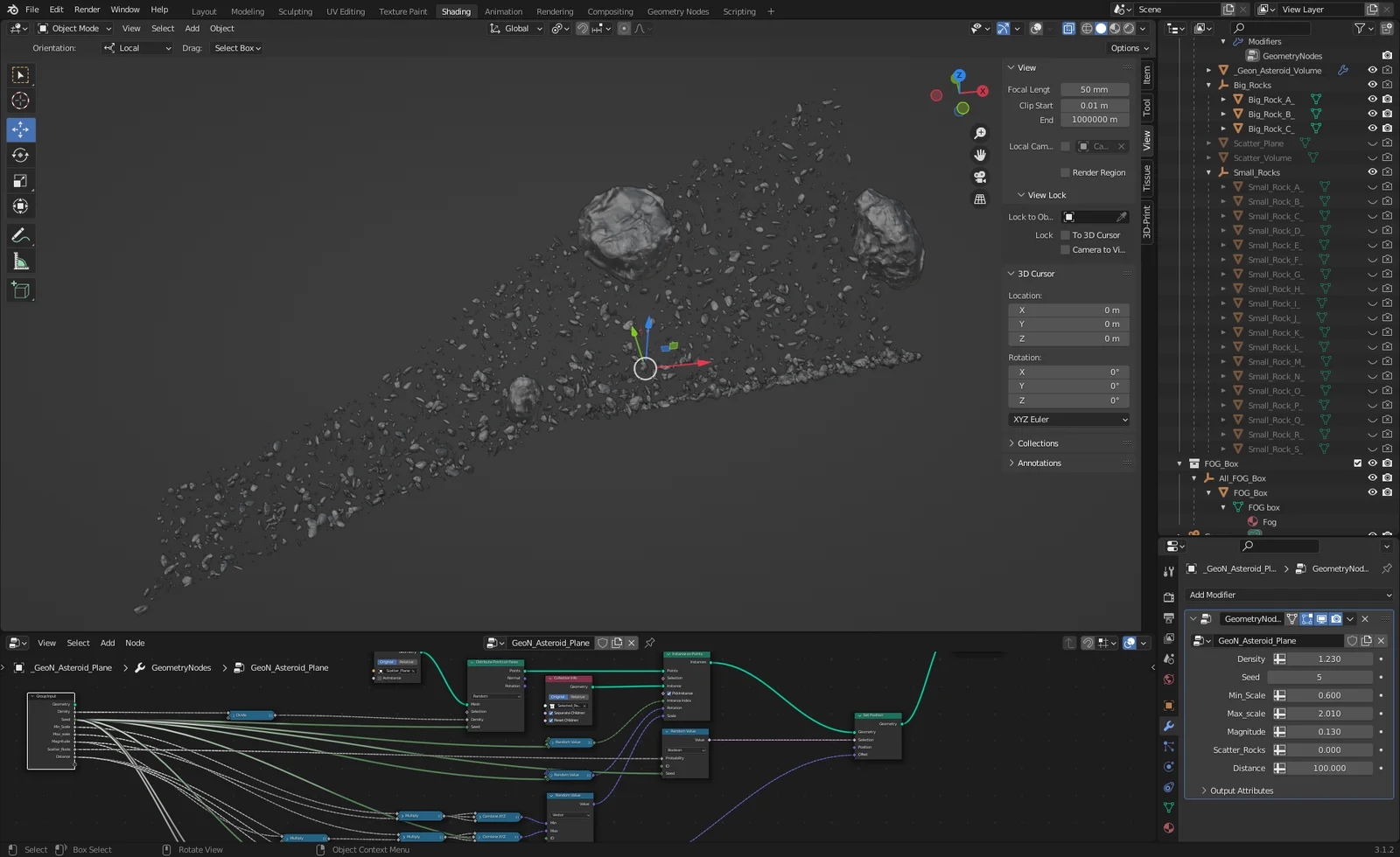 Asteroids Scatter & Fog Box screenshot 3