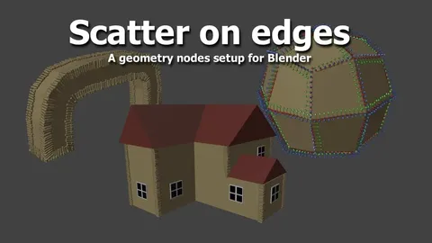 Edge Scatter - Blender geometry nodes