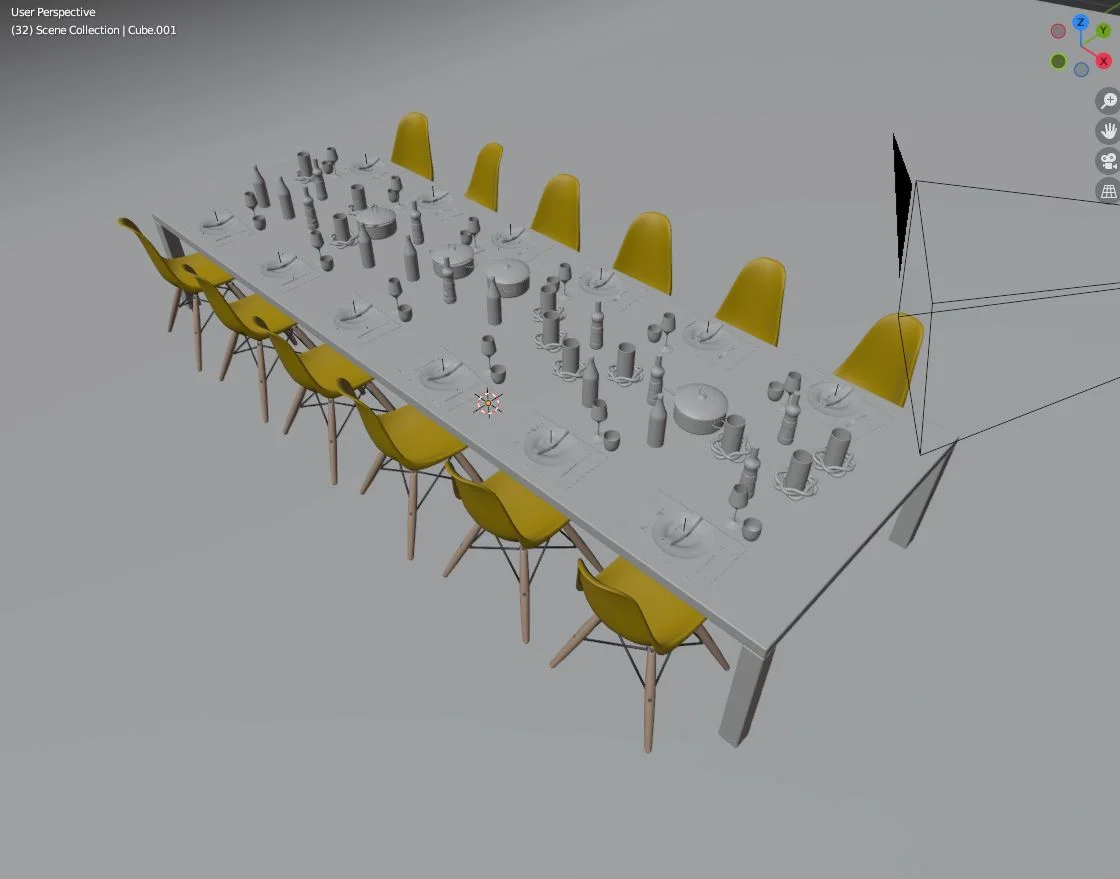 Table With Chairs And Decoration screenshot 2