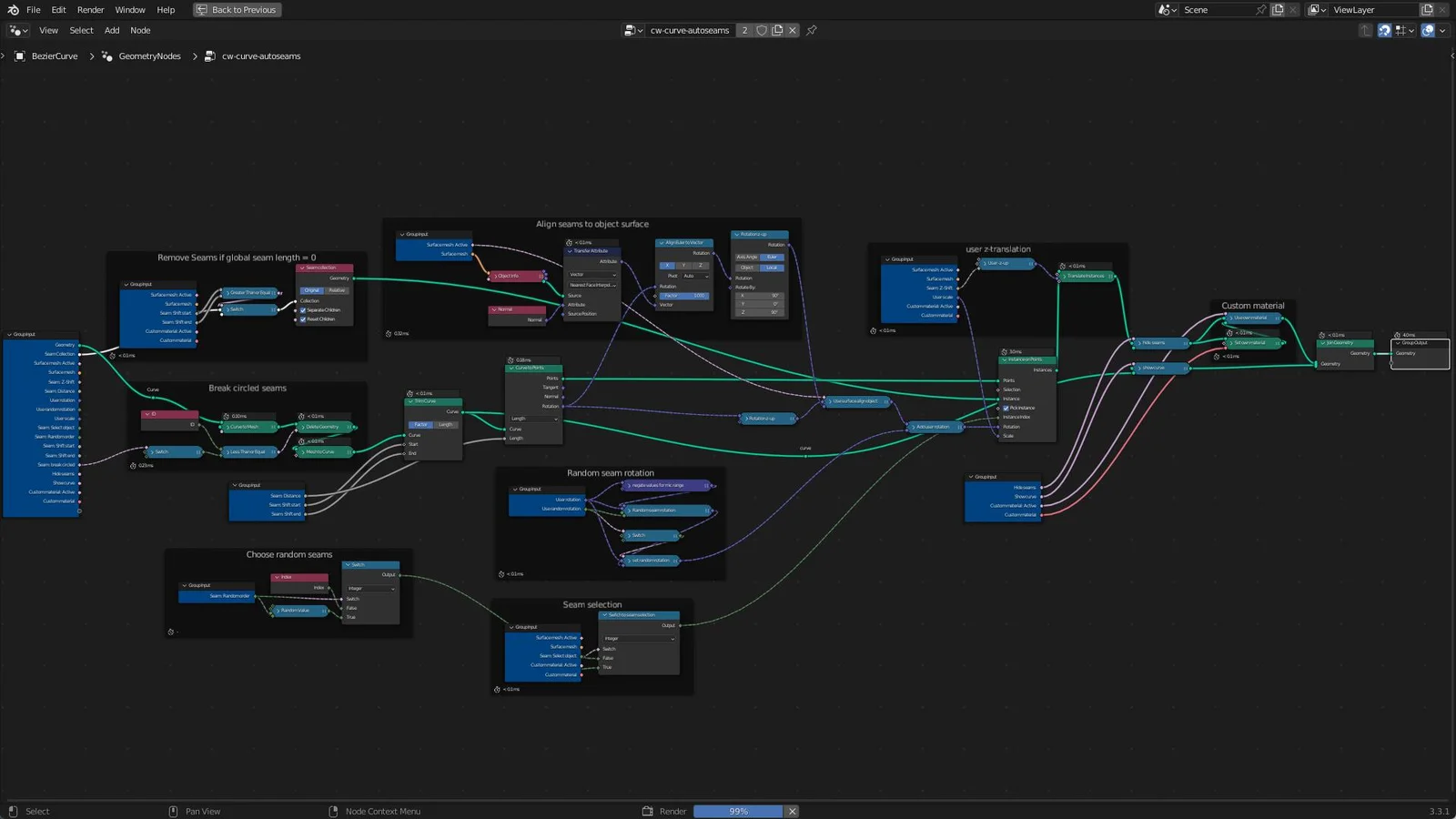 Seams on Curves screenshot 3