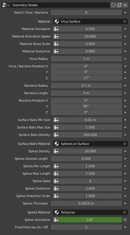 Geometry Nodes Virus screenshot 2