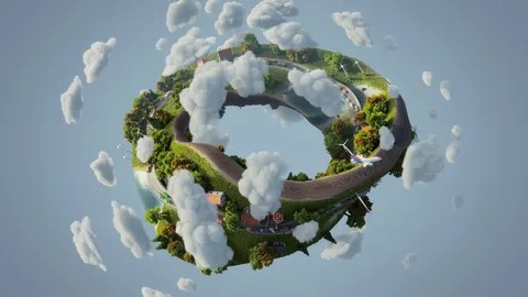 Möbius Strip World - Blender geometry nodes