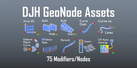 GeoNode Assets - Blender geometry nodes