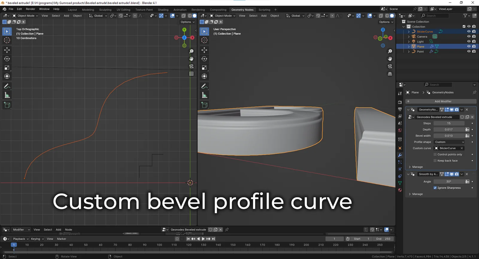 Beveled Extrude With Smart Inset screenshot 5
